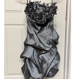 Silver F21 cocktail dress